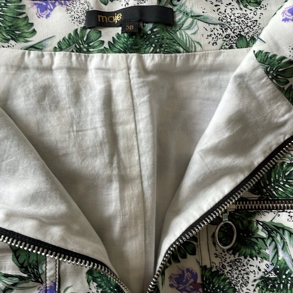 Maje 🇫🇷 floral print high waisted mini skirt - Picture 7 of 12
